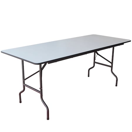 Interion By Global Industrial Interion Folding Wood Table, 72inW x 30inL, Gray 695830GY